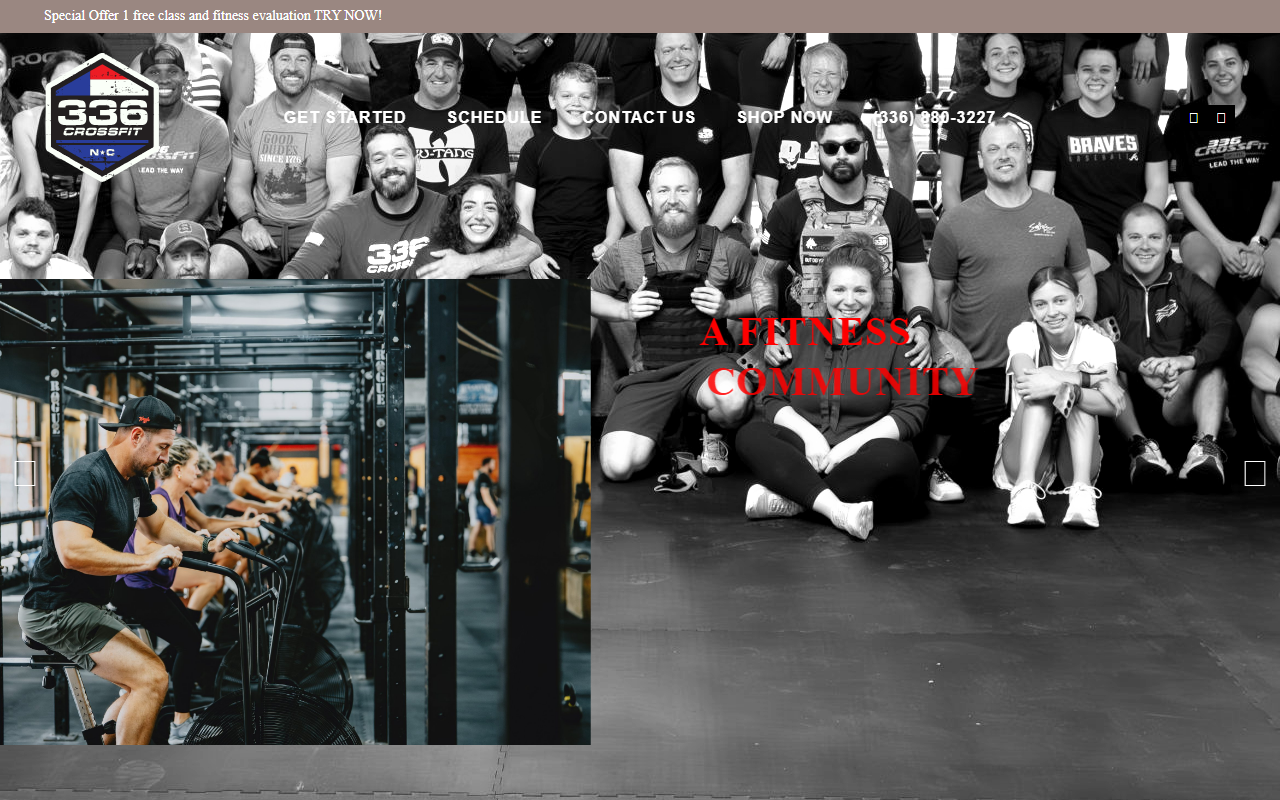 336crossfit.com screenshot