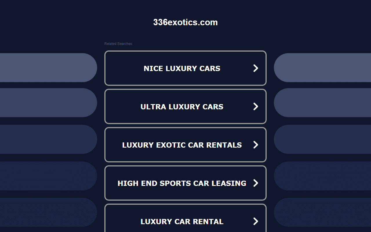 336exotics.com screenshot