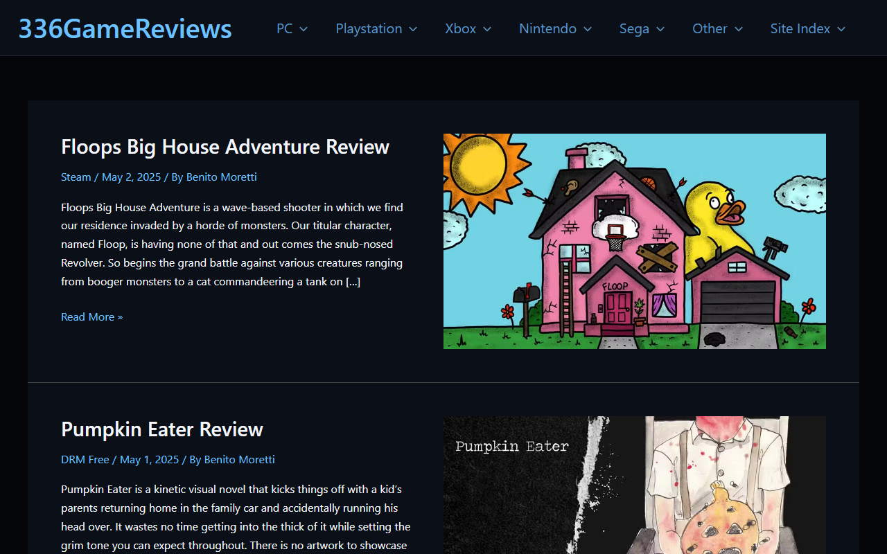 336gamereviews.com screenshot