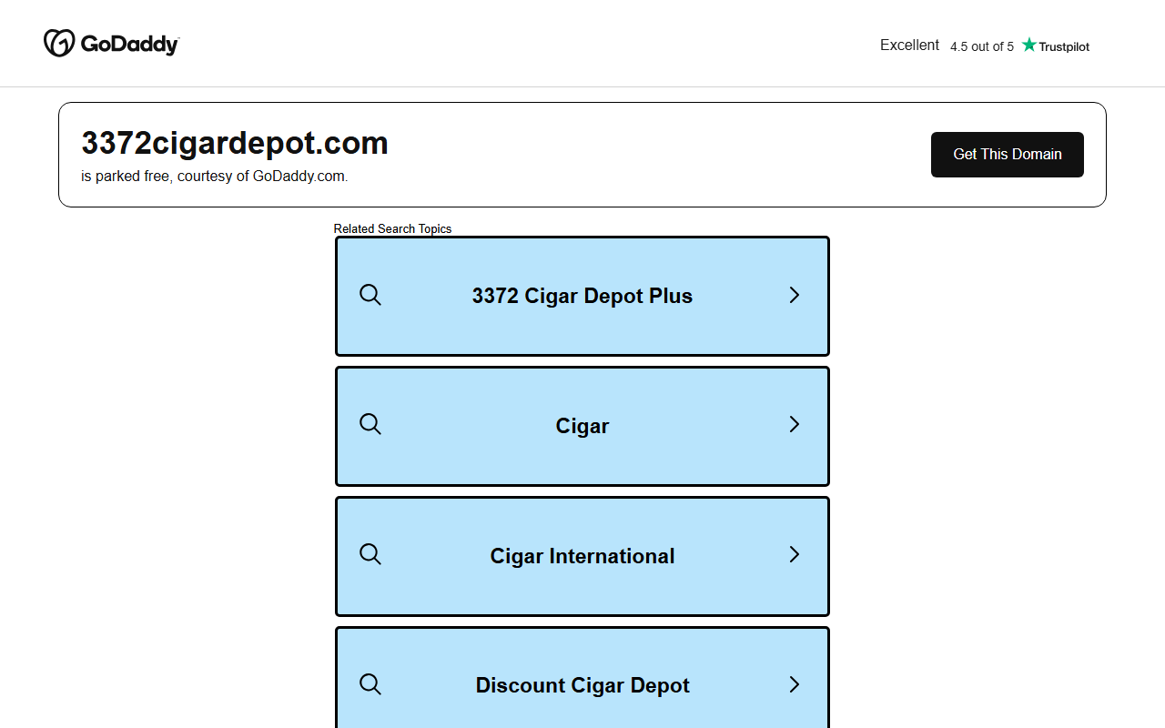 3372cigardepot.com screenshot