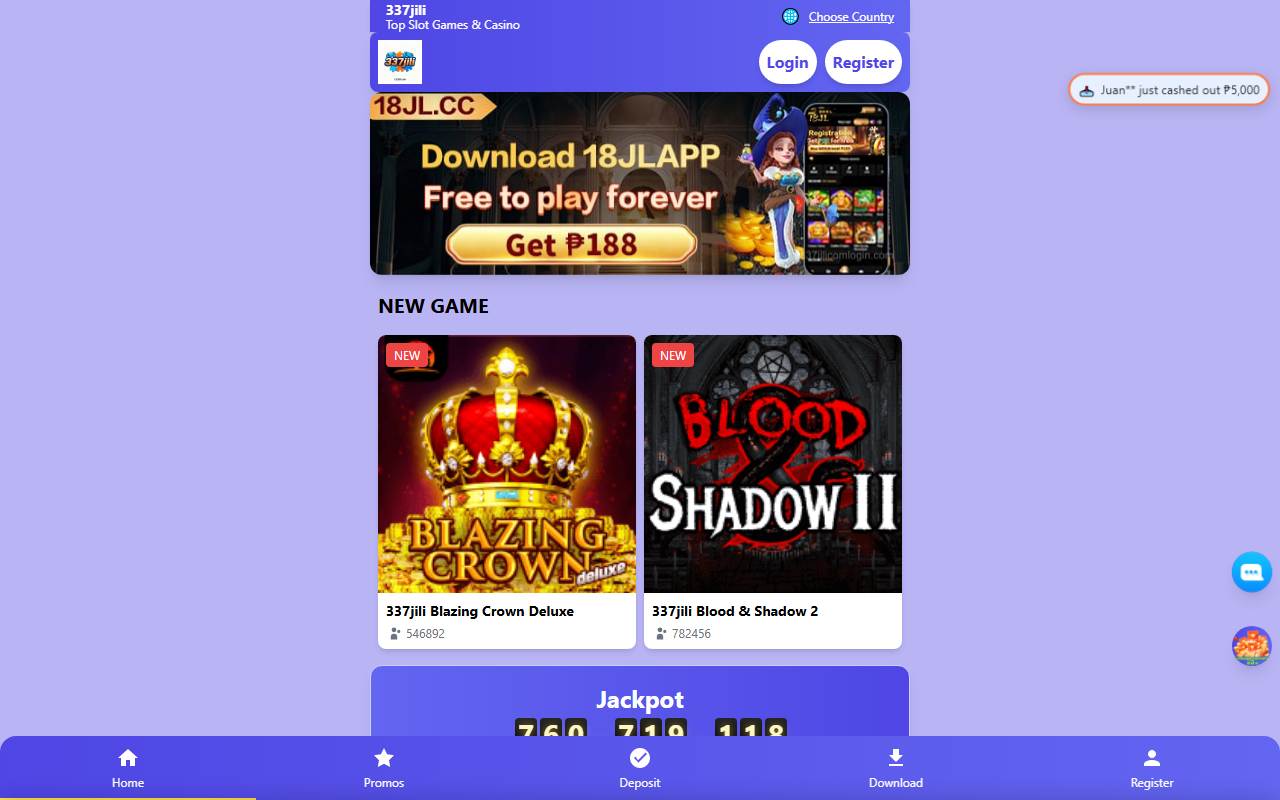 337jilicomlogin.com screenshot