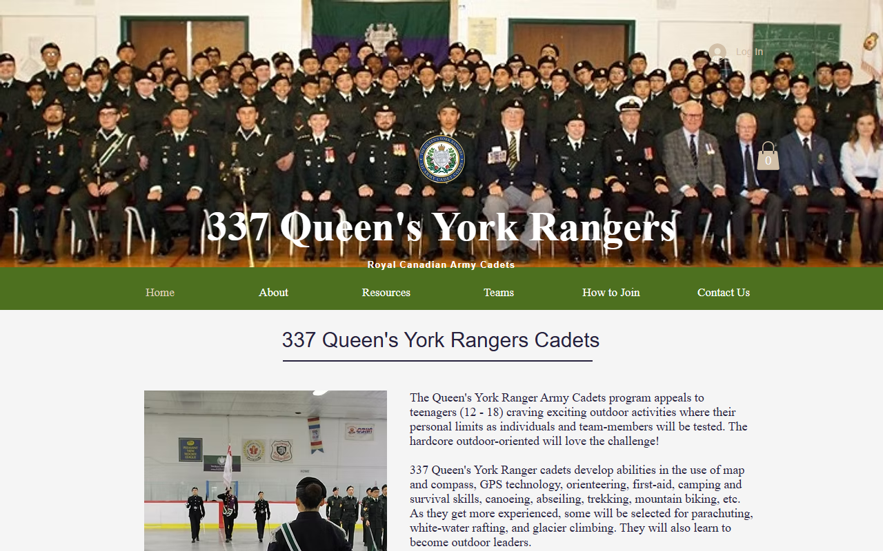 337rangerscadets.com screenshot