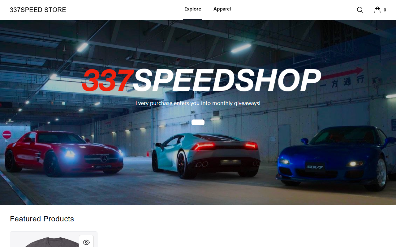 337speedstore.com screenshot