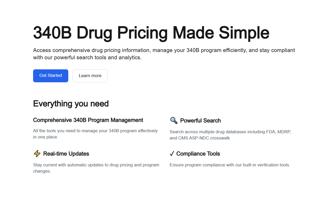 340bdruginfo.com screenshot