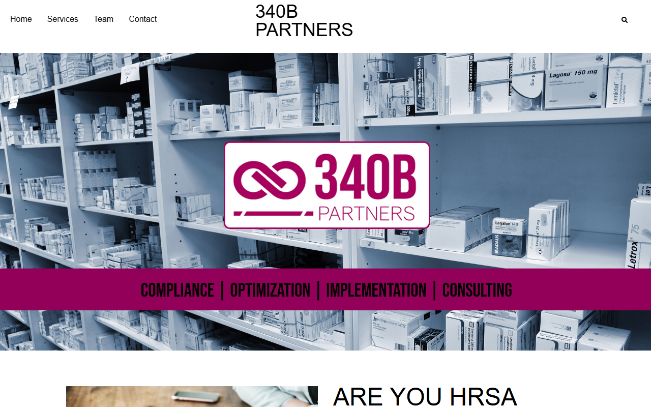 340bpartners.com screenshot