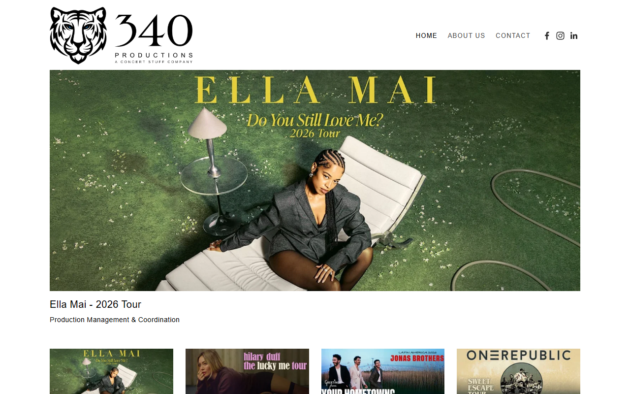 340productions.com screenshot
