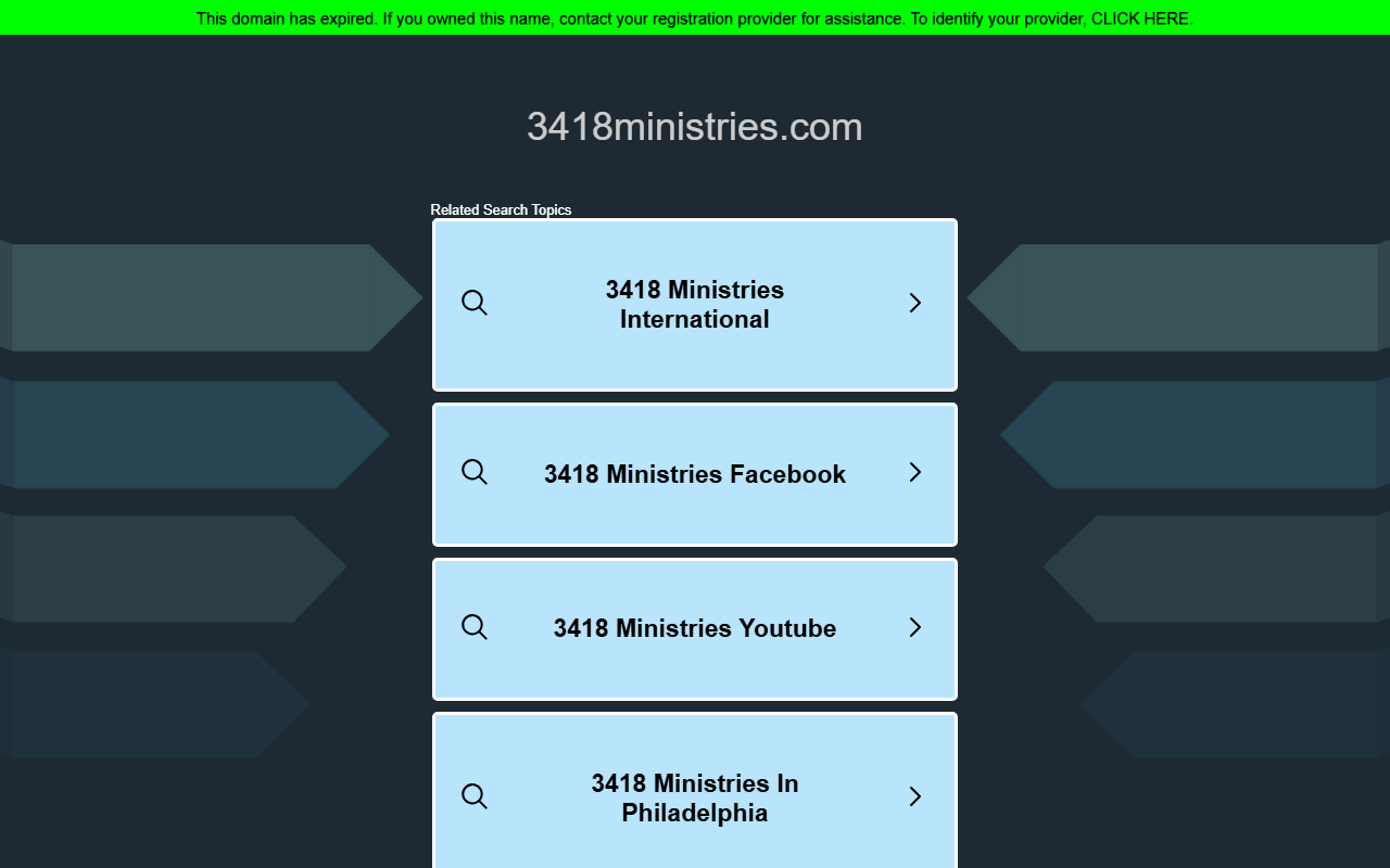 3418ministries.com screenshot