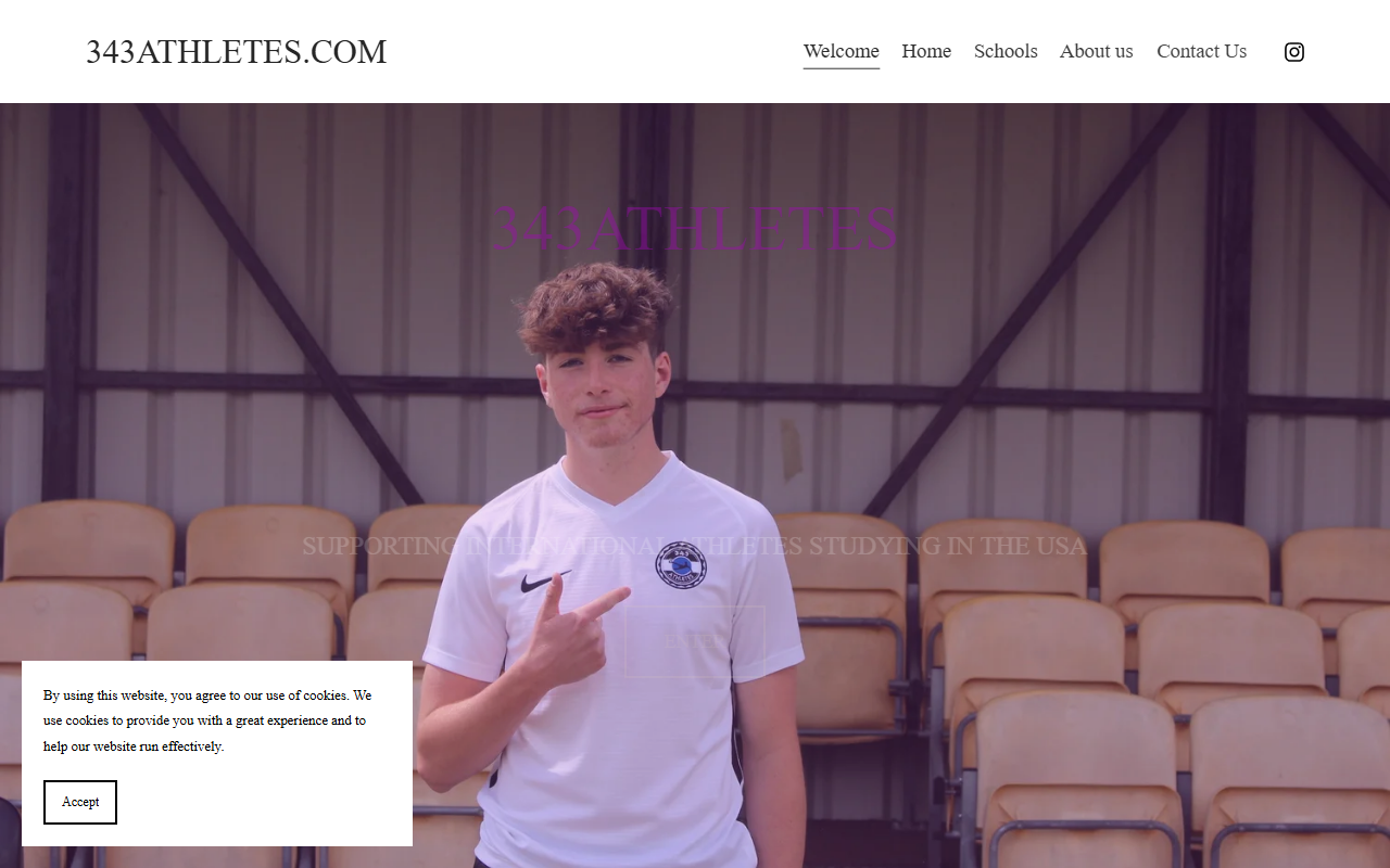 343athletes.com screenshot