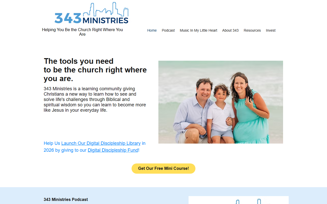 343ministries.com screenshot