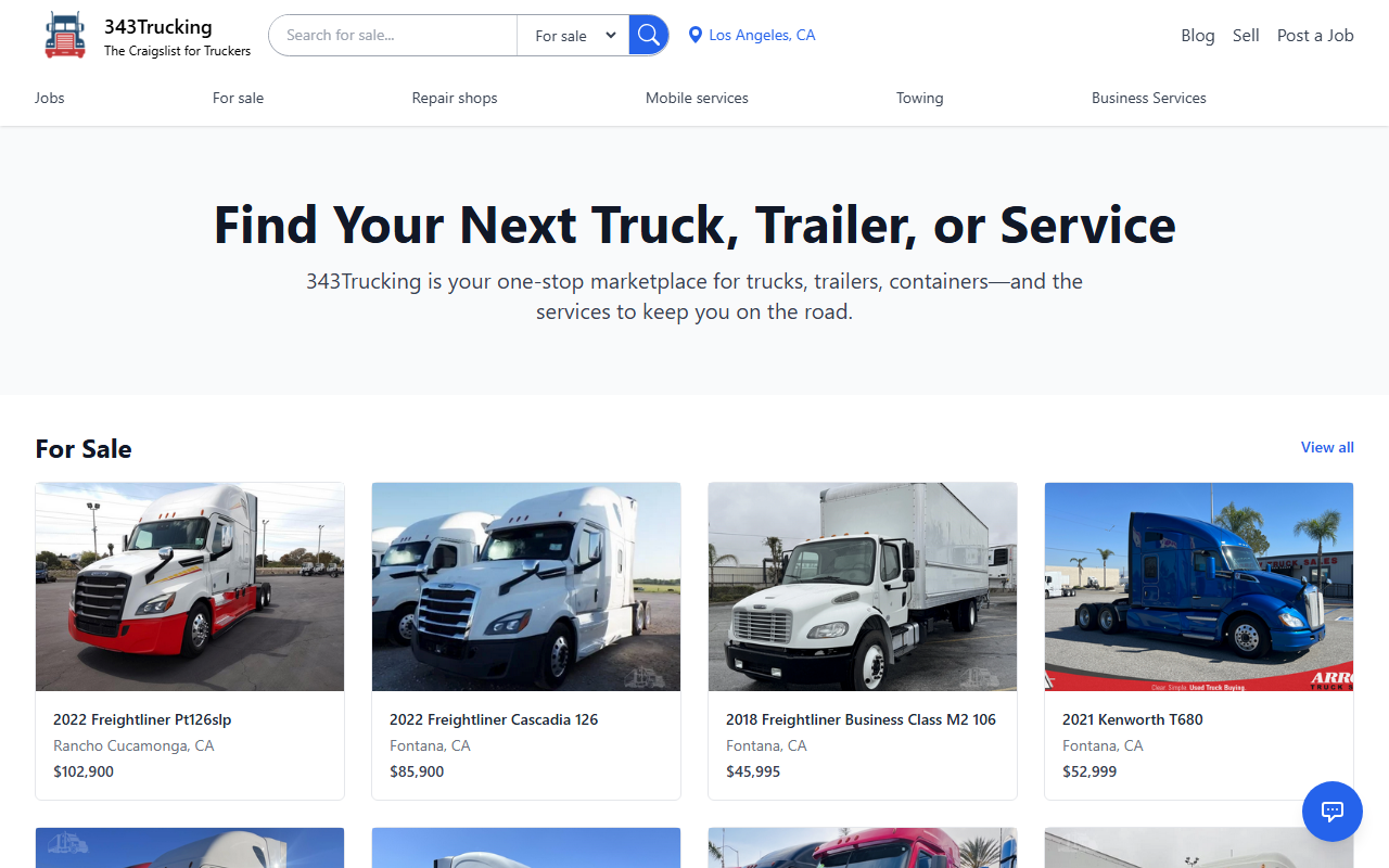 343trucking.com screenshot