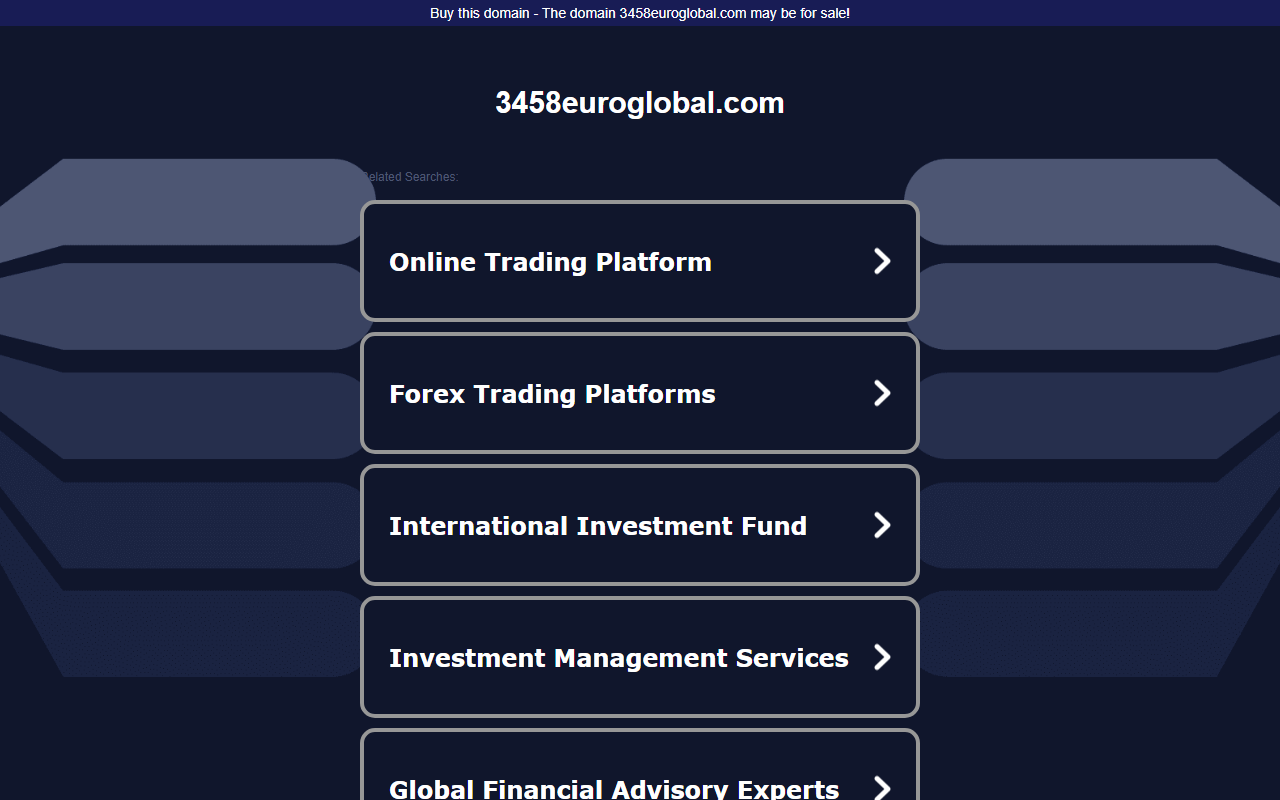 3458euroglobal.com screenshot
