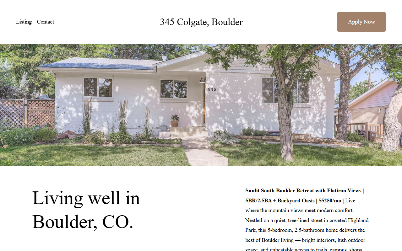 345colgate.com screenshot