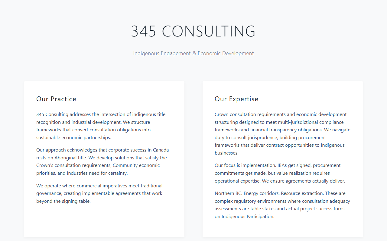 345consulting.com screenshot