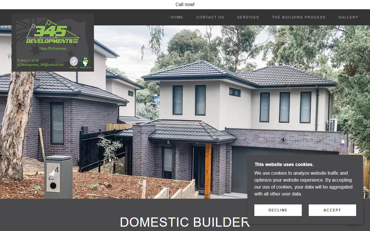 345developments.com screenshot