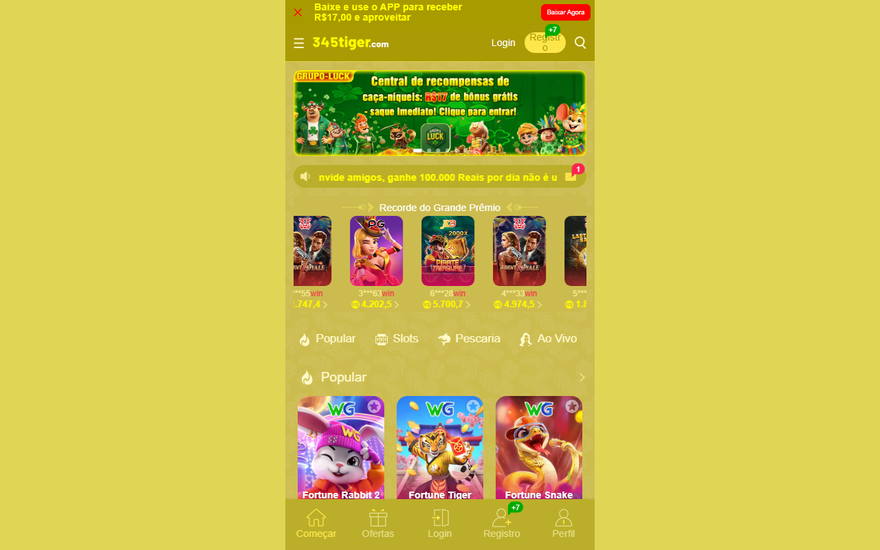 345tiger444.com screenshot