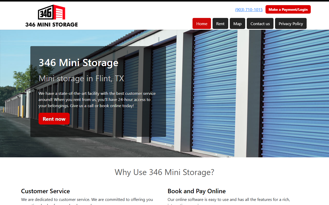 346ministorage.com screenshot