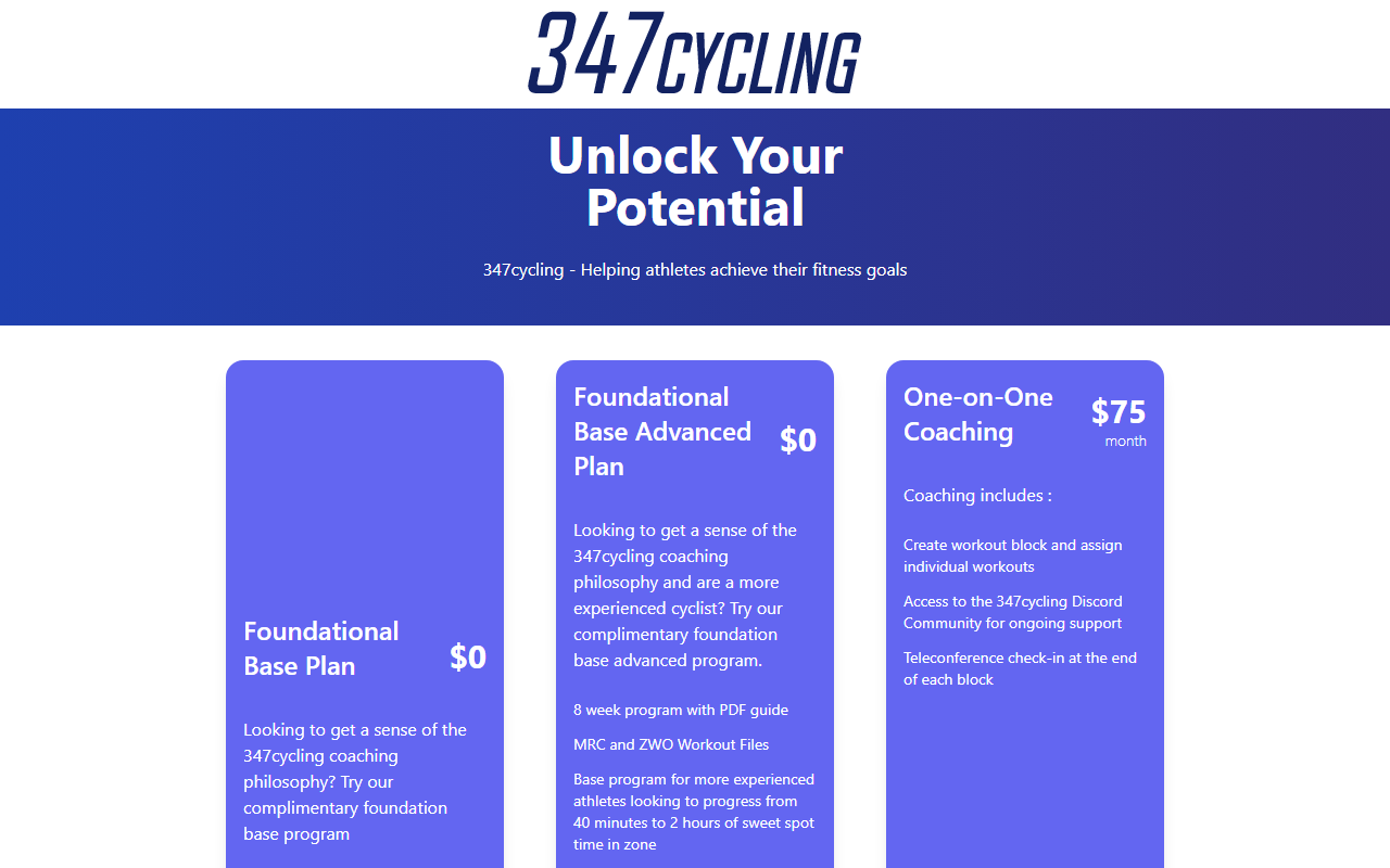 347cycling.com screenshot