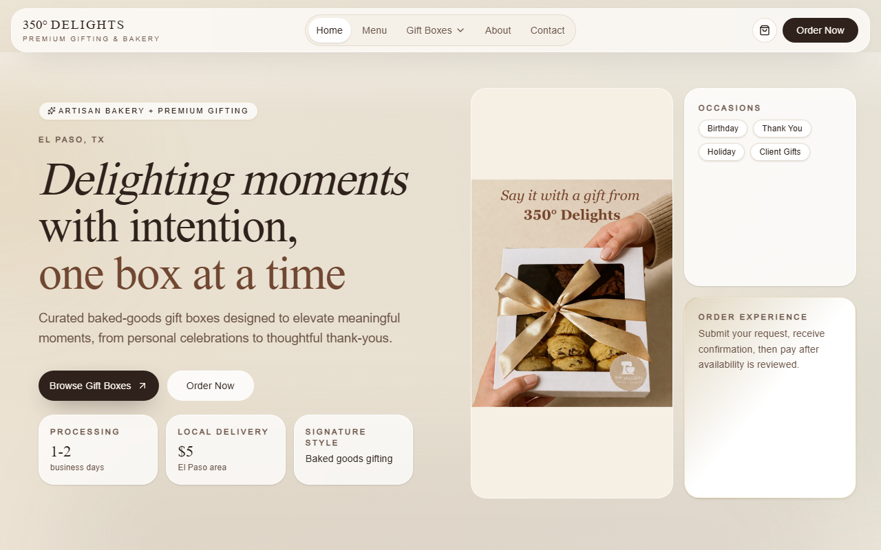 350delights.com screenshot