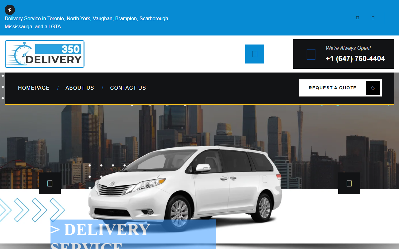 350delivery.com screenshot