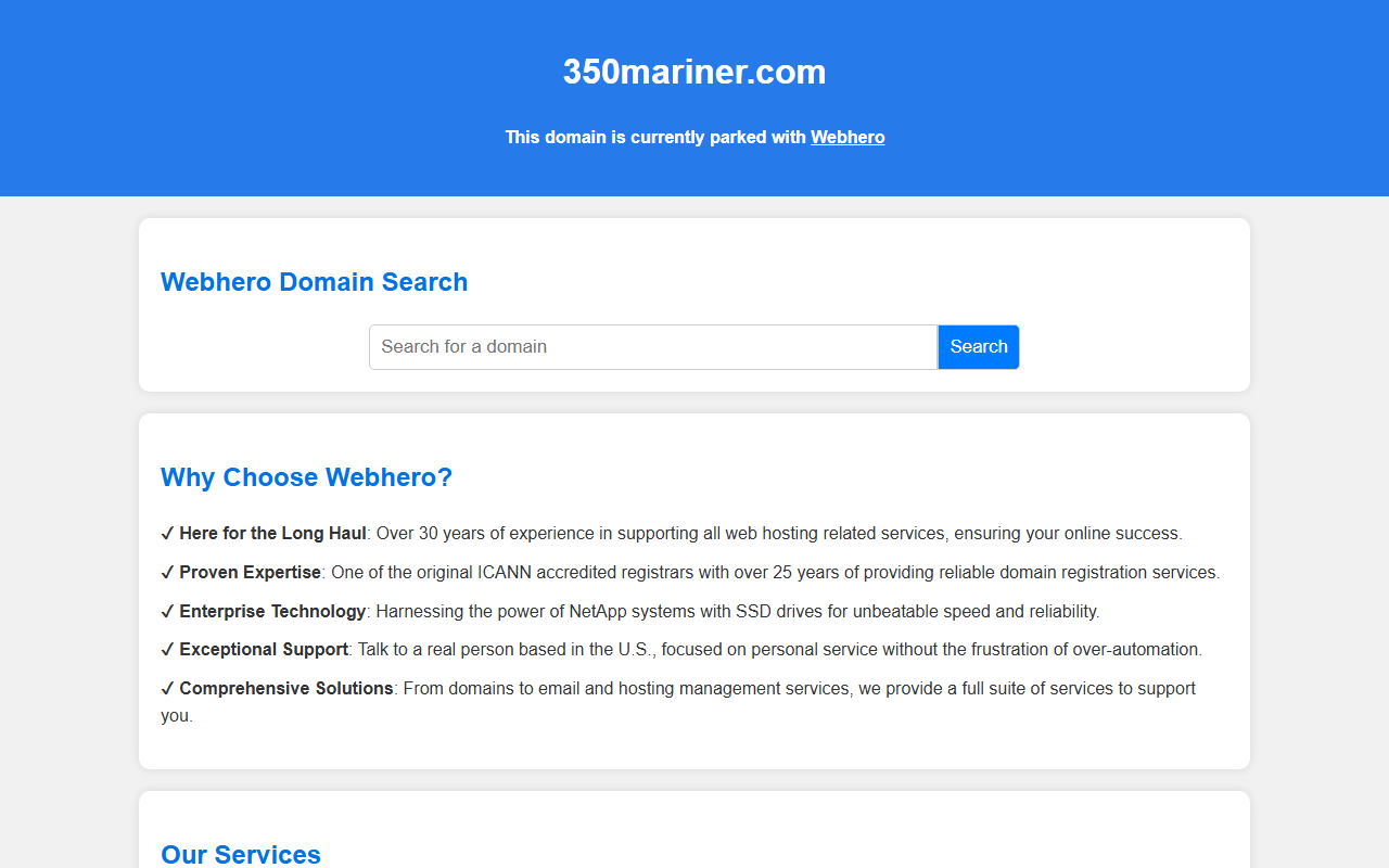350mariner.com screenshot