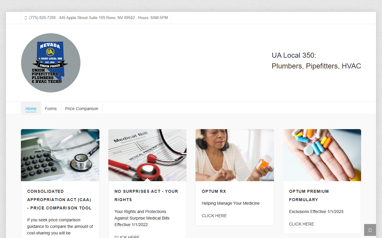 350plumbers.com screenshot
