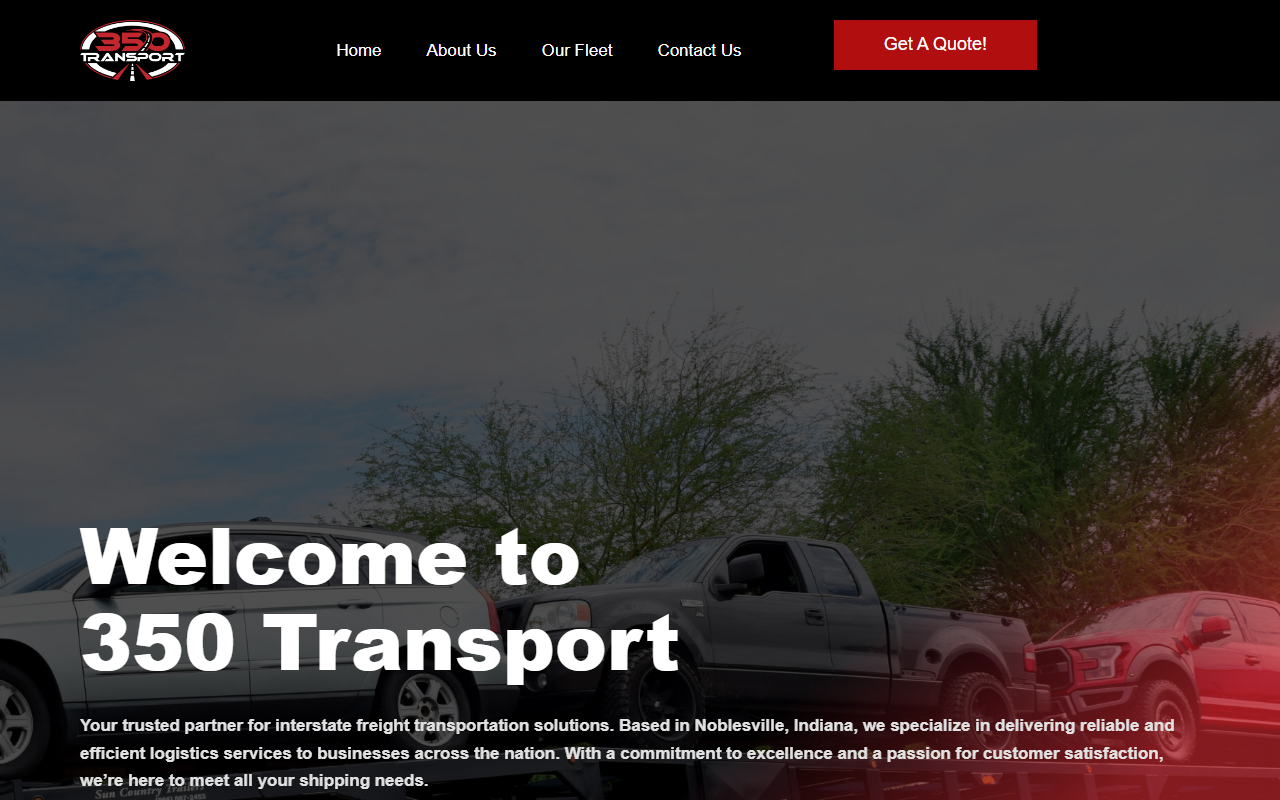 350transport.com screenshot