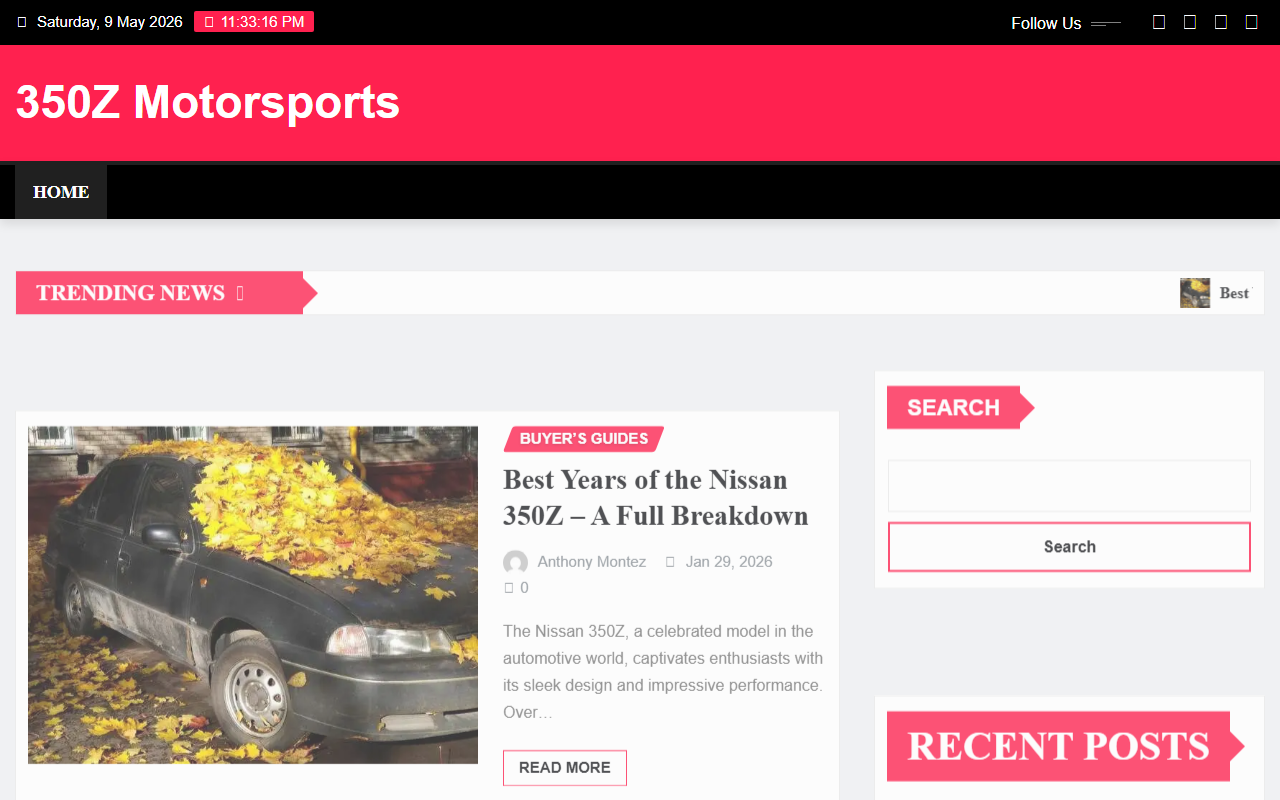 350zmotorsports.com screenshot
