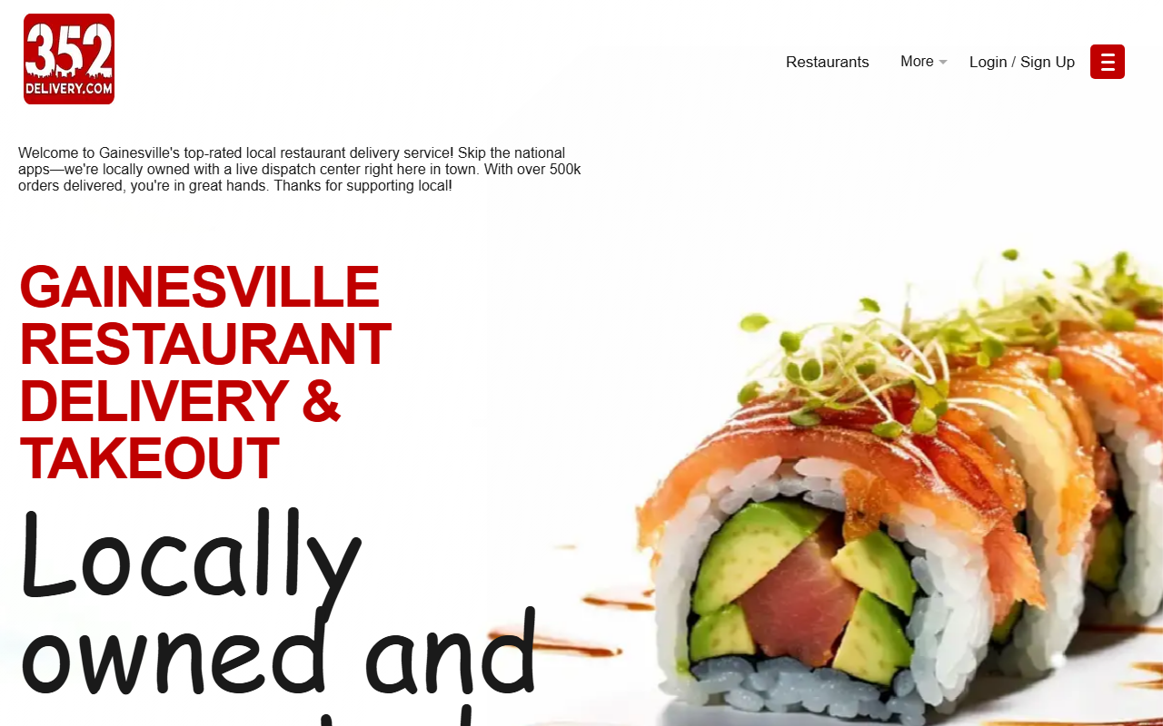 352delivery.com screenshot