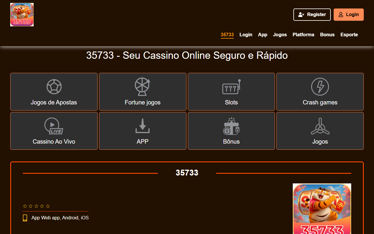 35733login.com screenshot