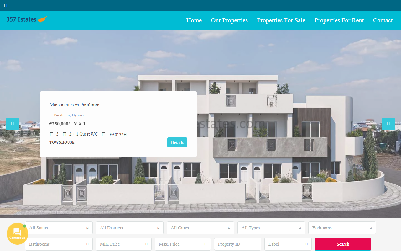 357estates.com screenshot