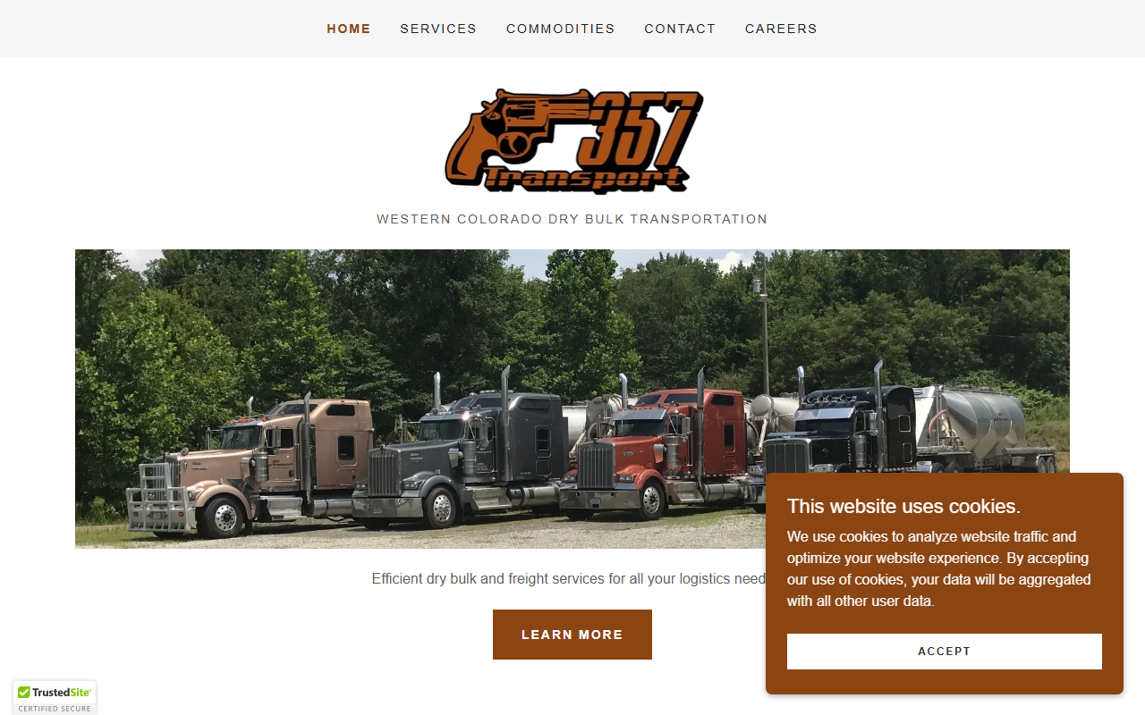 357transportinc.com screenshot