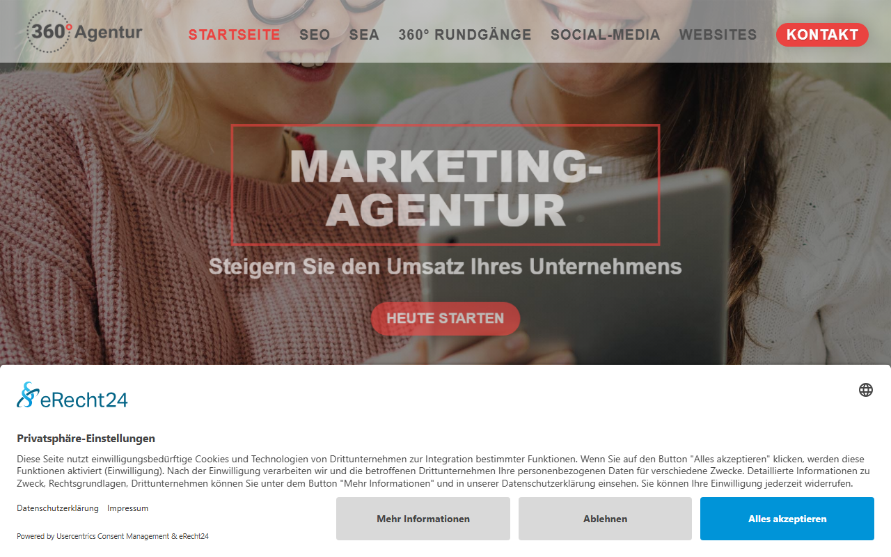 360-agentur.com screenshot