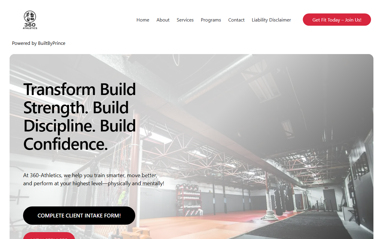 360-athletics.com screenshot