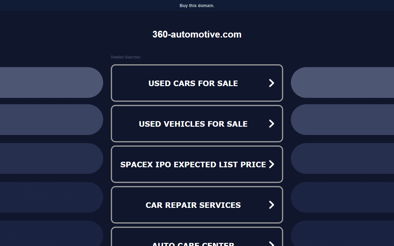 360-automotive.com screenshot