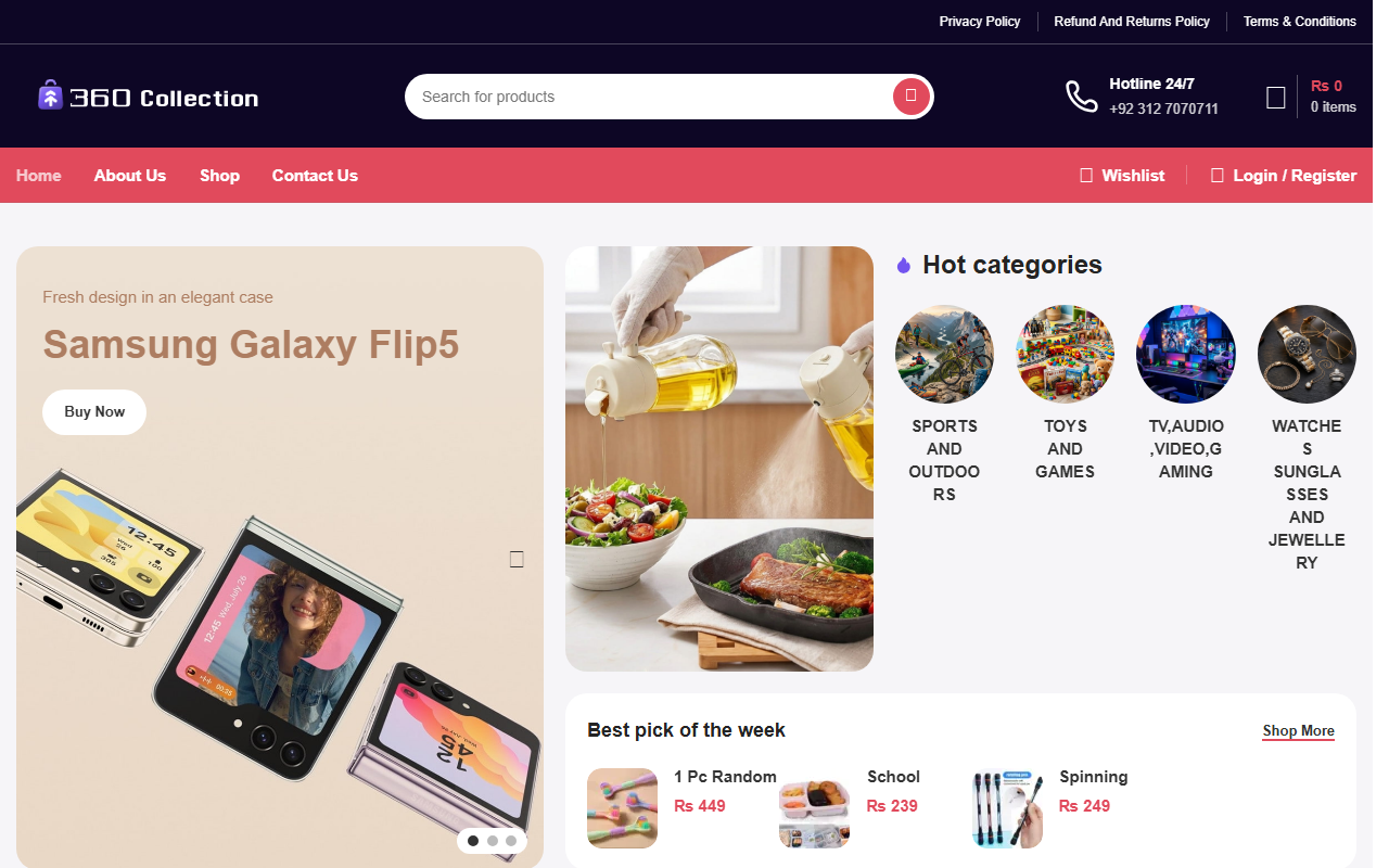 360-collection.com screenshot