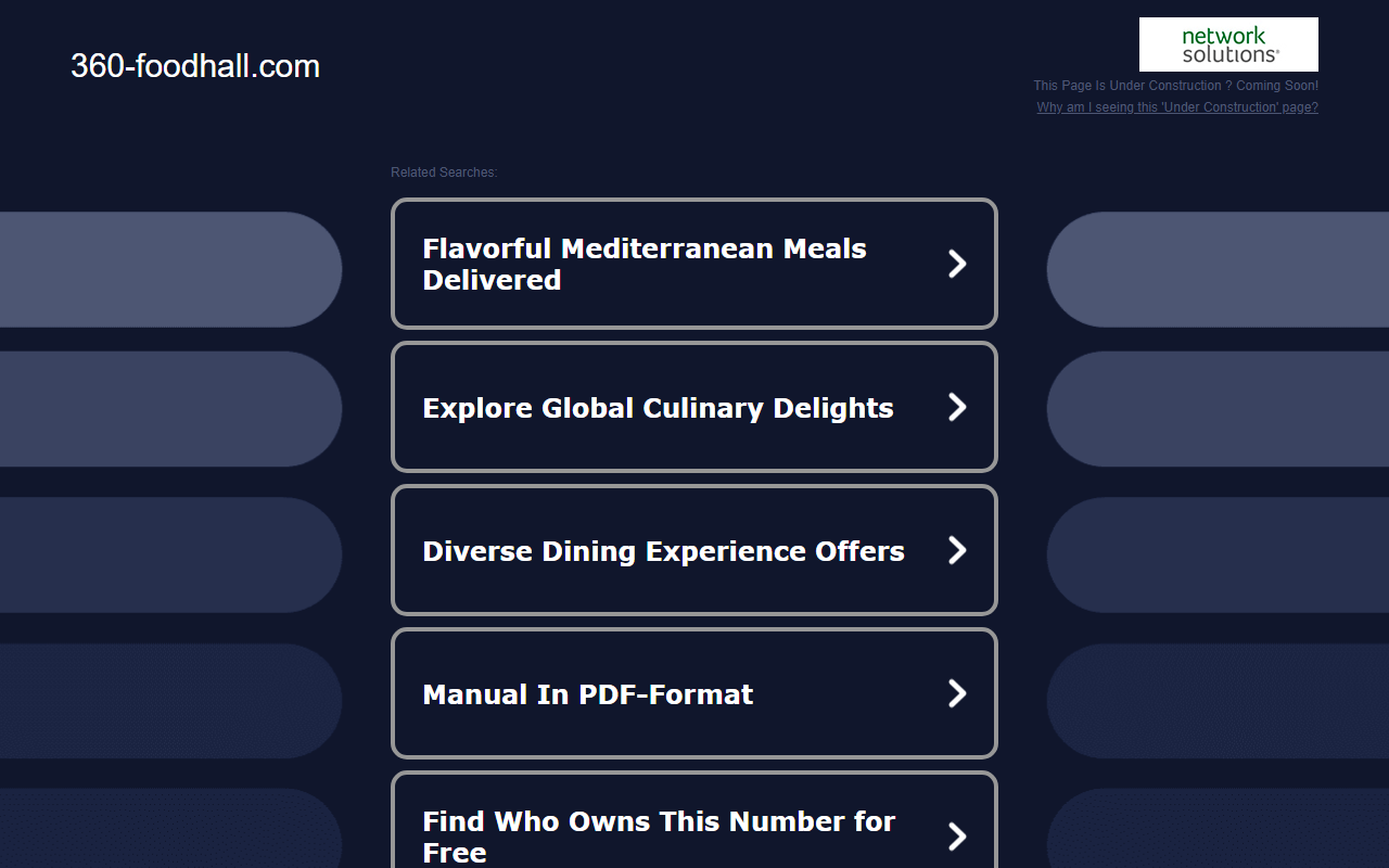 360-foodhall.com screenshot