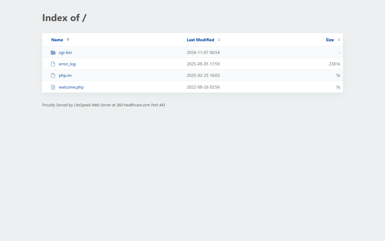 360-healthcare.com screenshot
