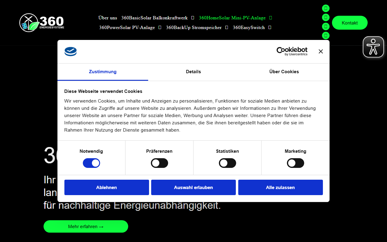 360-homesolar.com screenshot