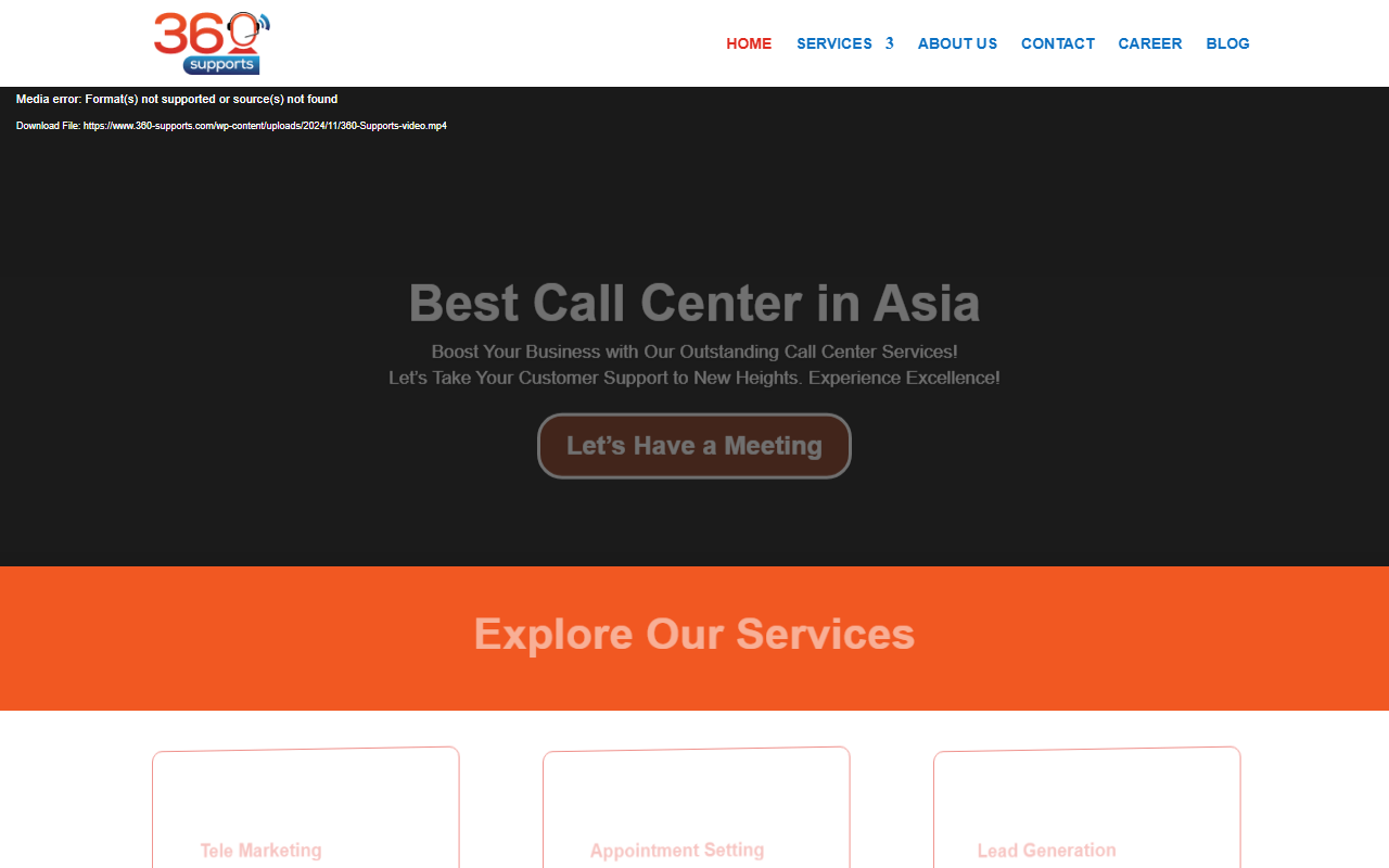360-supports.com screenshot