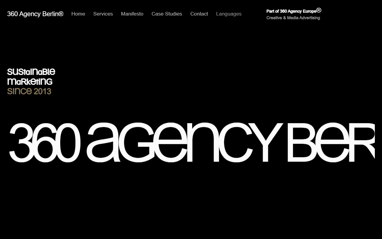 360agencyberlin.com screenshot