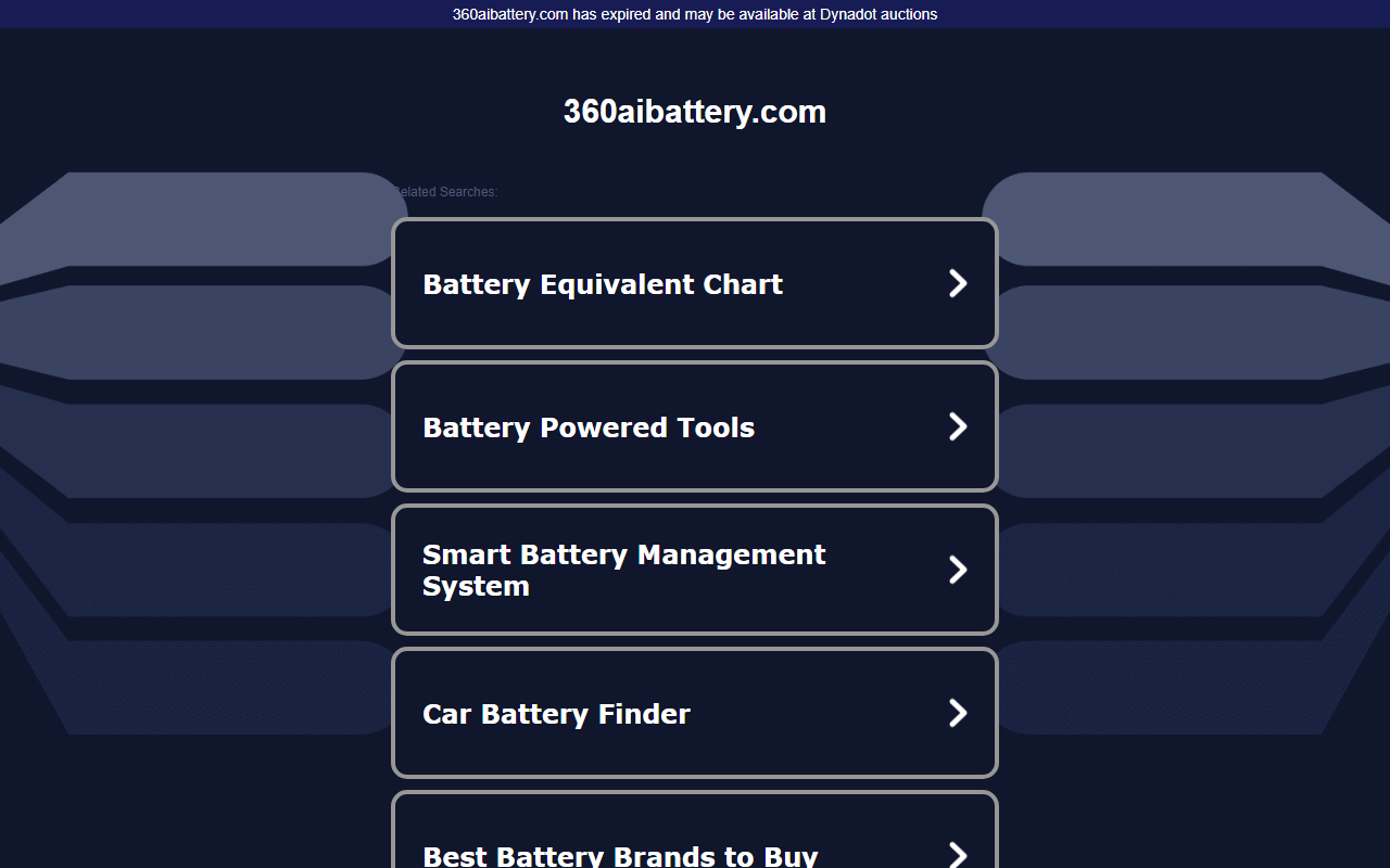 360aibattery.com screenshot