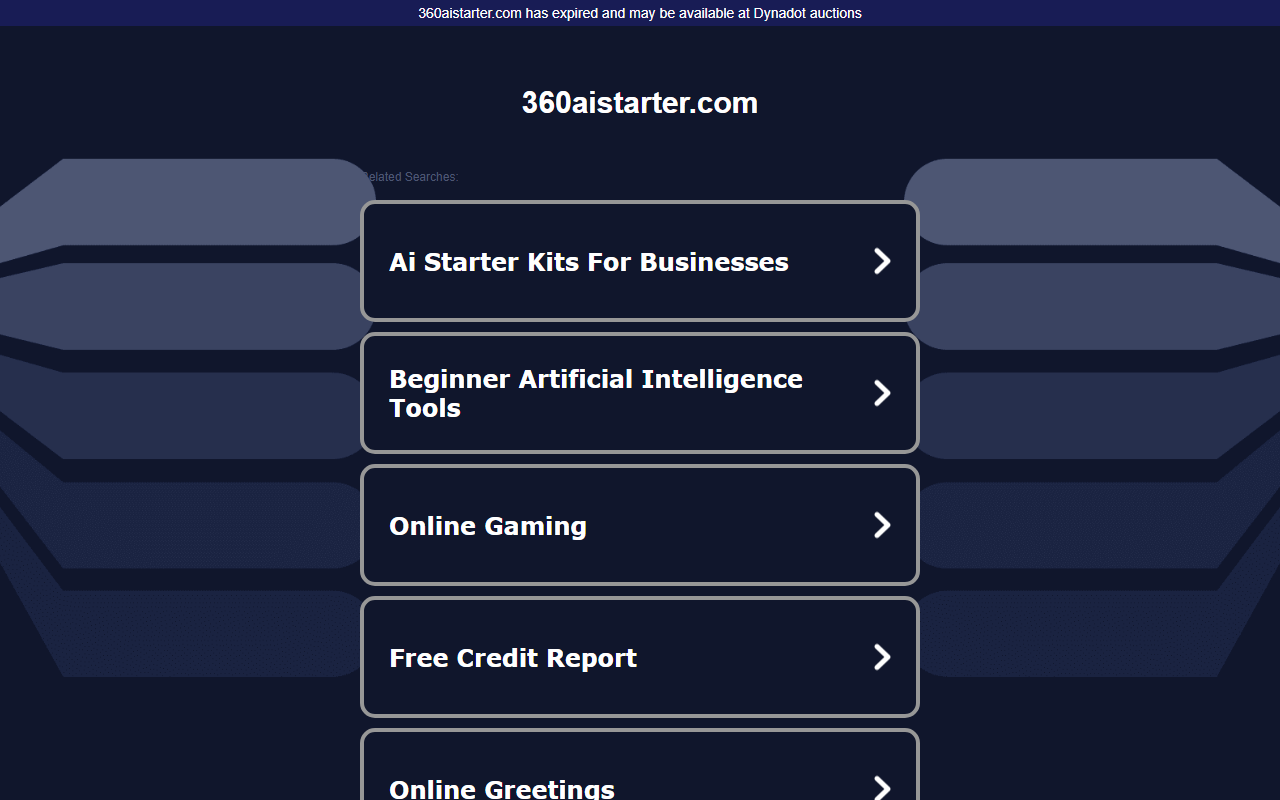 360aistarter.com screenshot