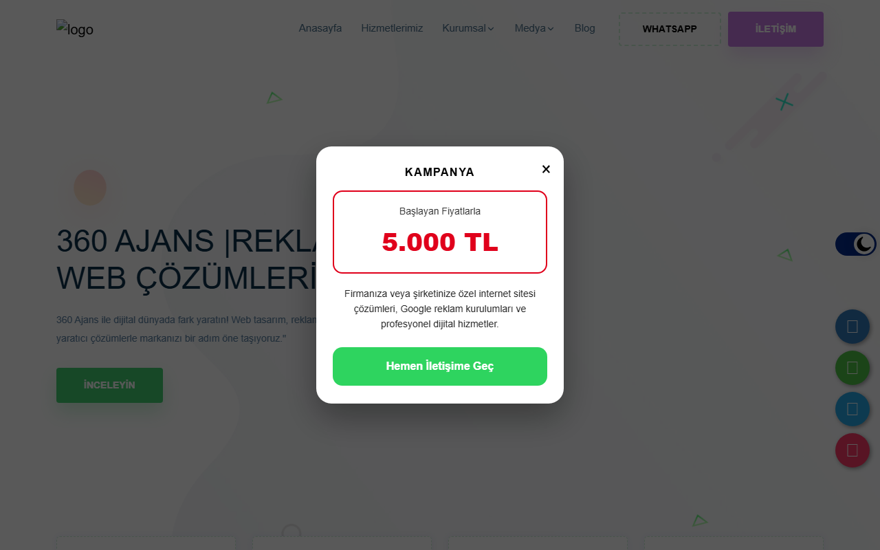 360ajansreklam.com screenshot