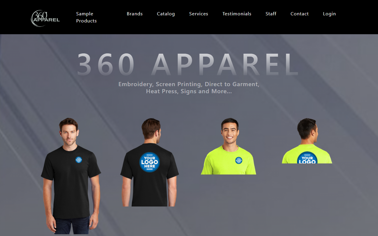 360apparel.com screenshot