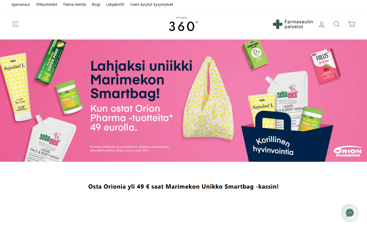 360apteekki.com screenshot