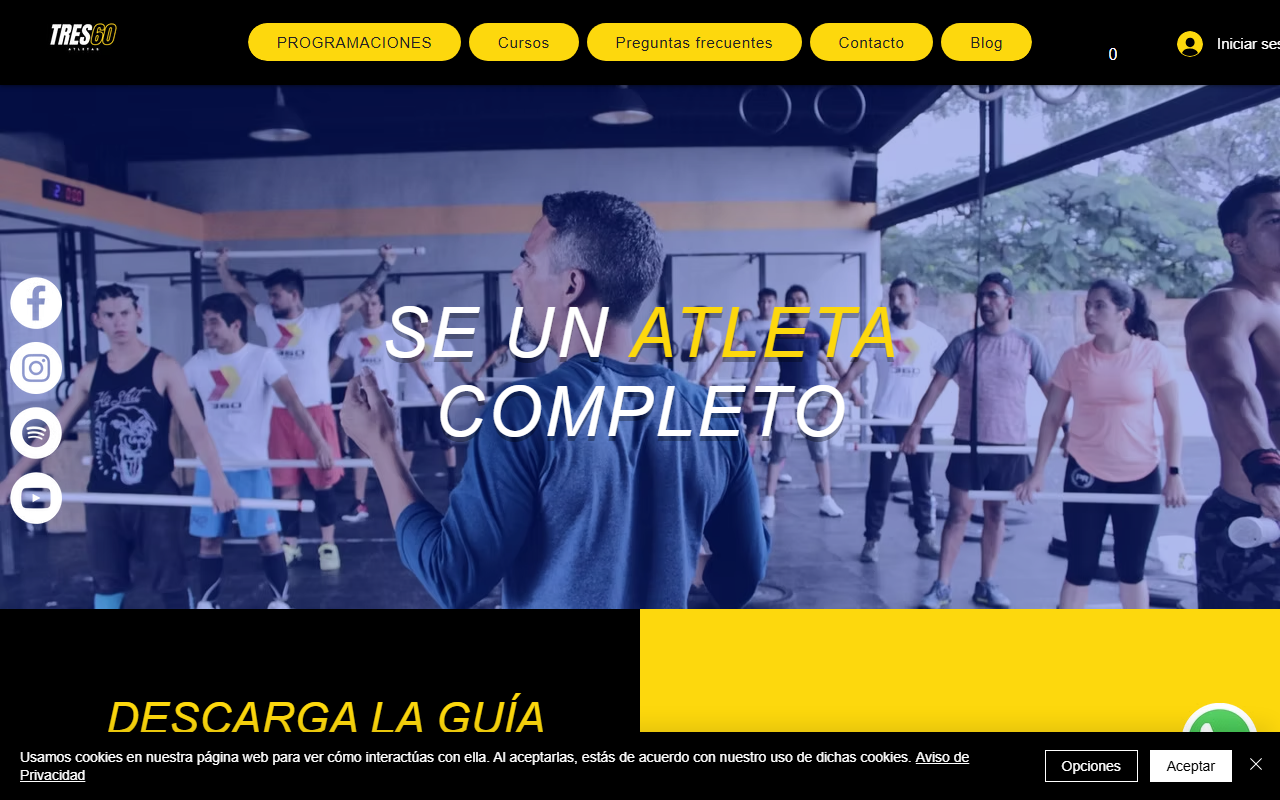 360athletesmx.com screenshot