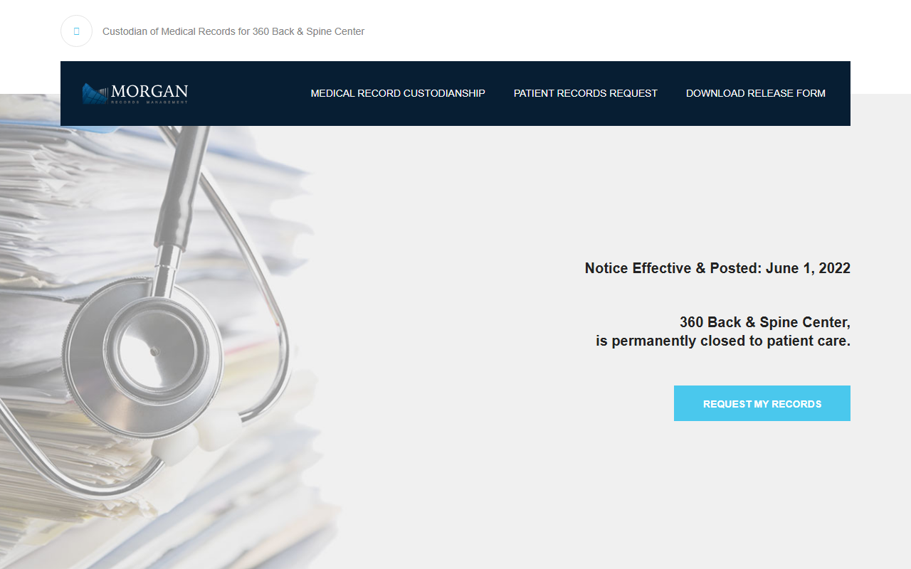 360backandspine.com screenshot