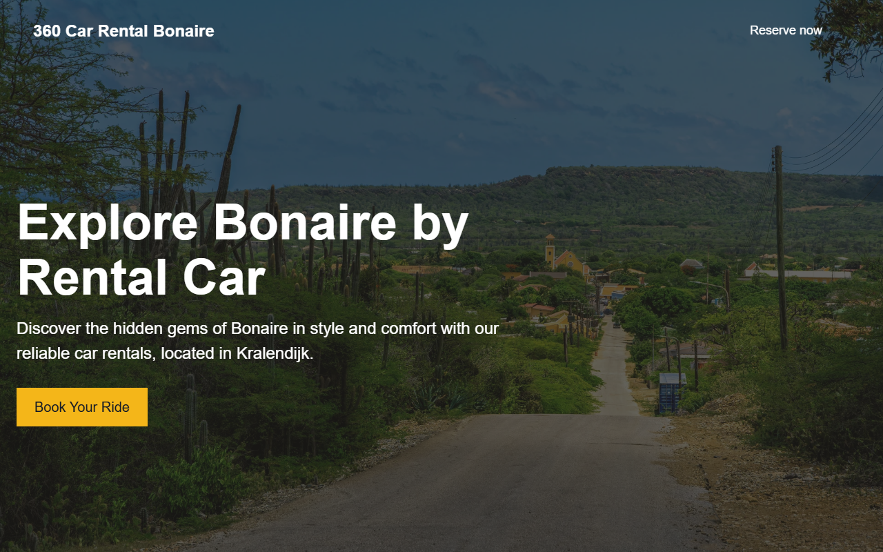 360bonaire.com screenshot