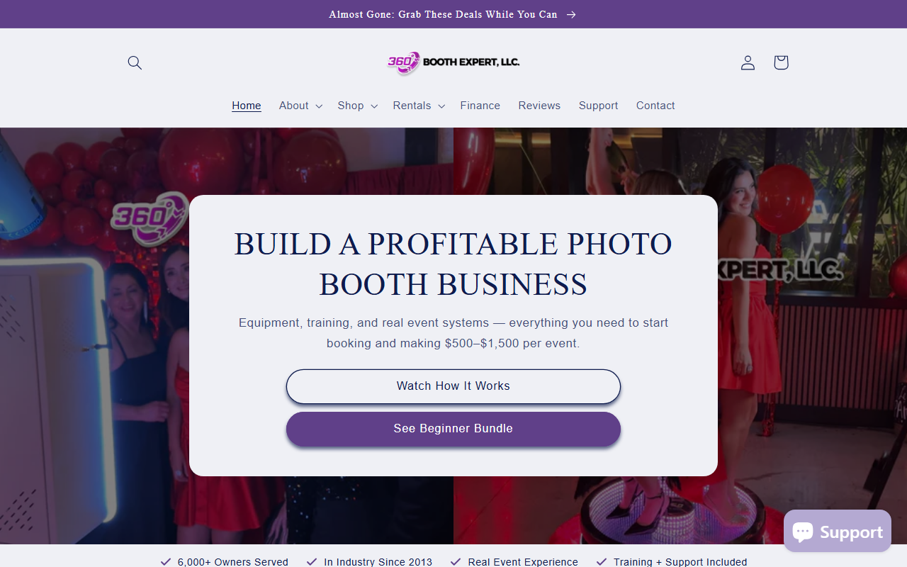 360boothexpert.com screenshot