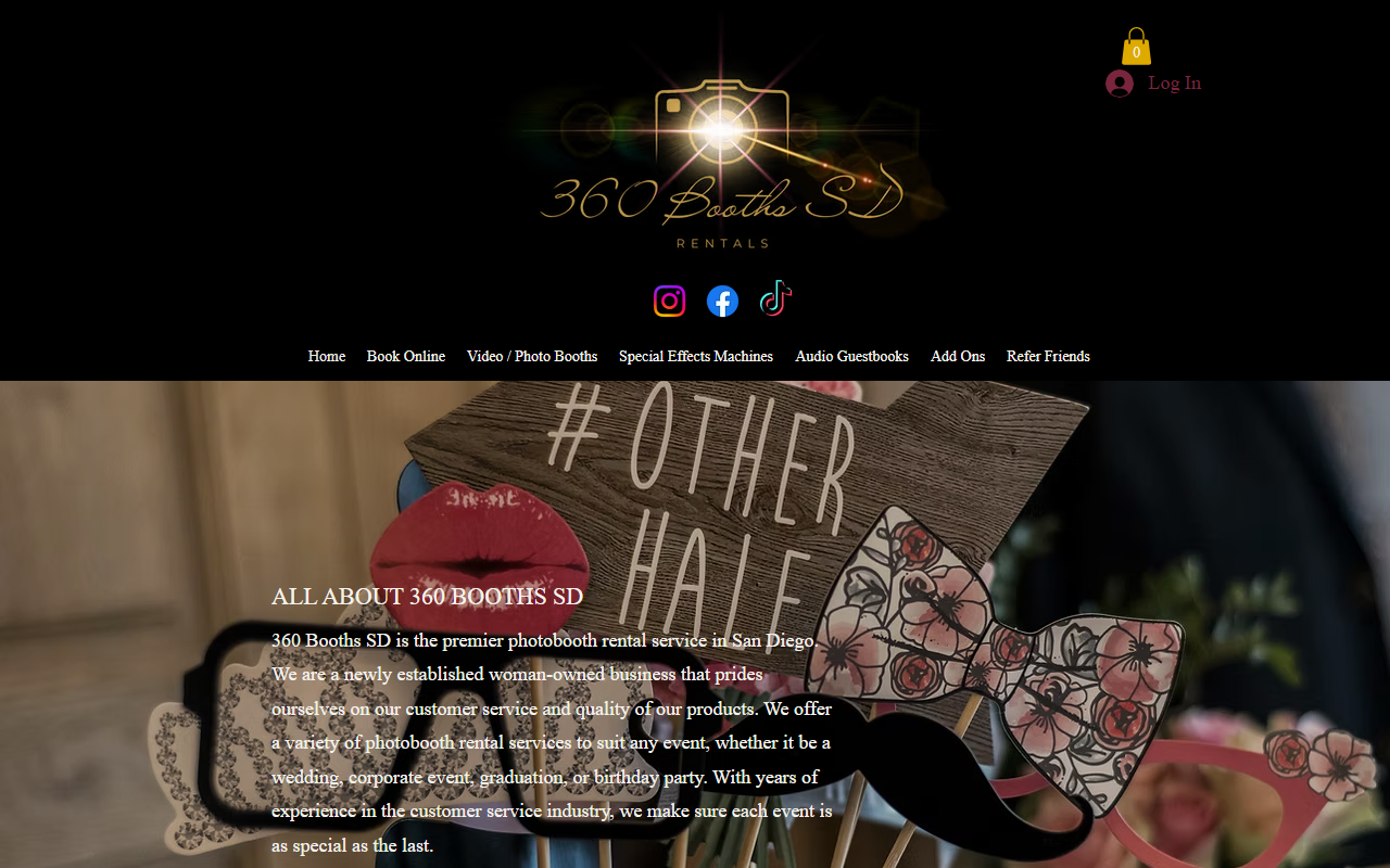 360boothssd.com screenshot